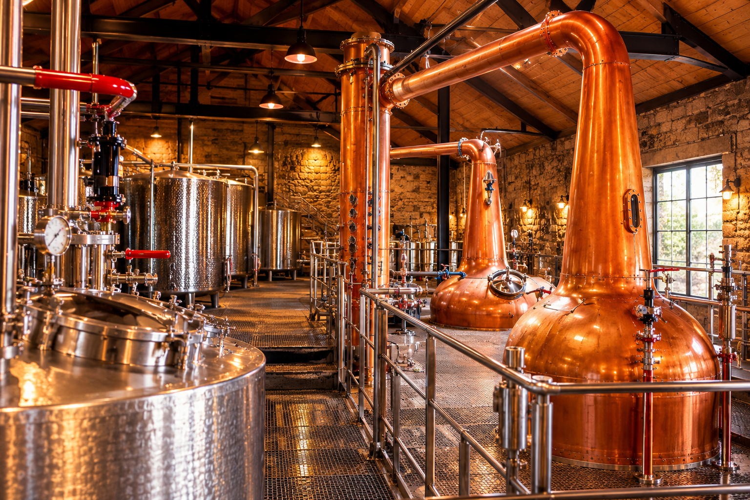 Copper Column Distillation
